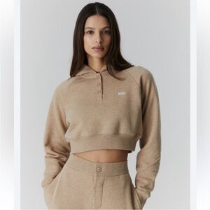Kith Tan Cropped Hoodie